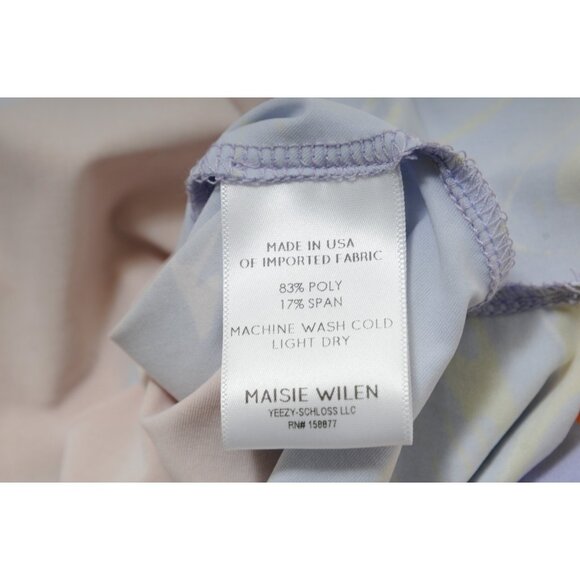 Maisie Wilen Womens Orbit City Dress Medium Purple Wifi Orange Asymmetric - Picture 13 of 14